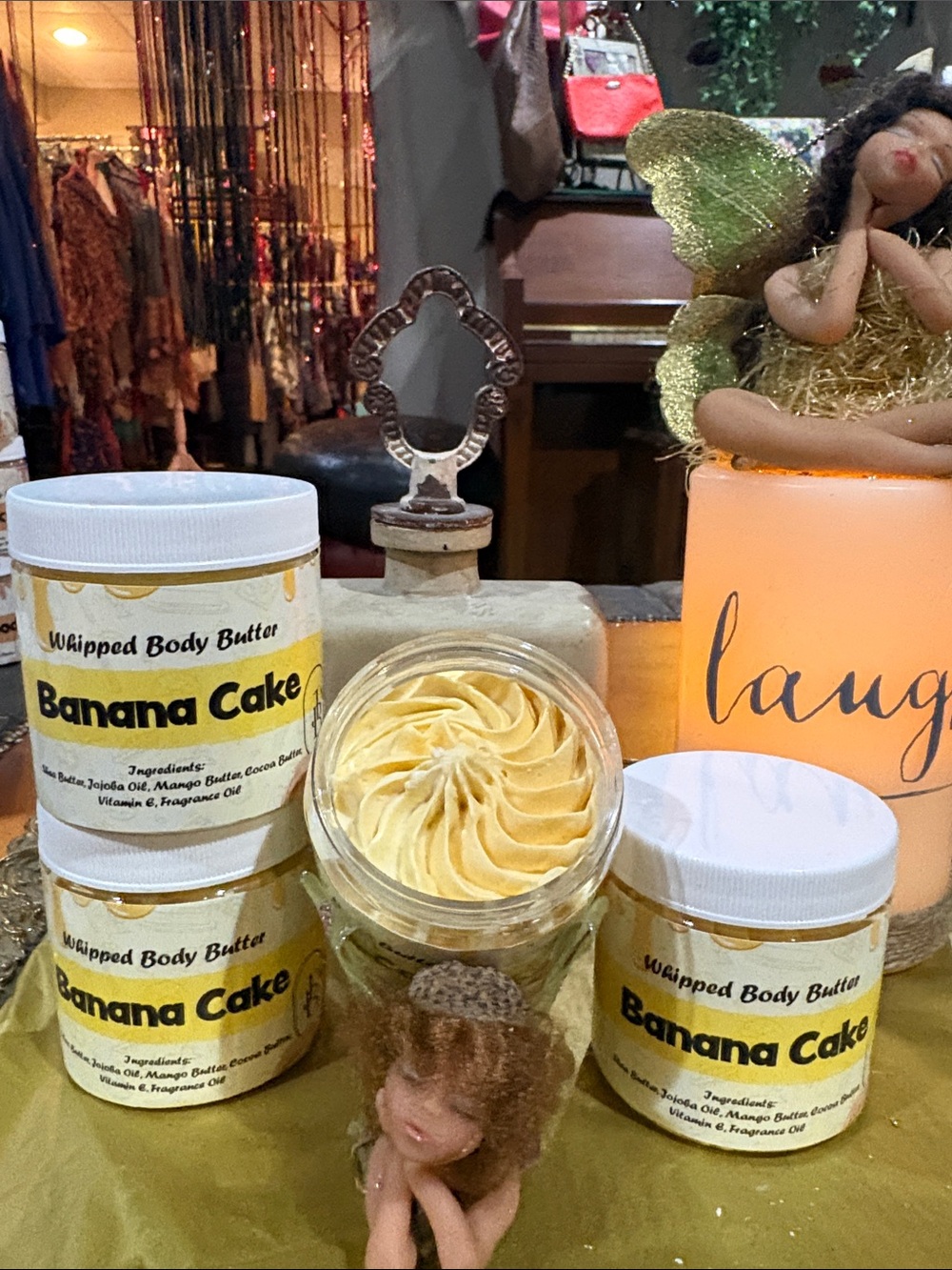 JBotanicals- 🍌🍰Banana Cake Whipped Body Butter - Natural BUNDLE3/$20mix&match